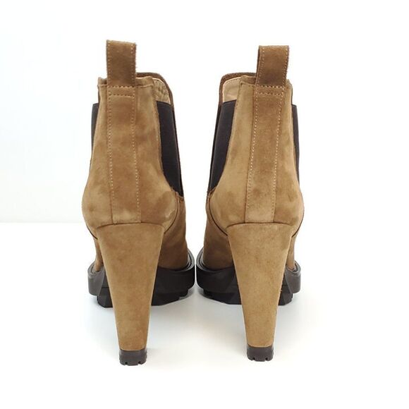 All Saints Harper Lug Sole Suede Ankle High Heeled Boots US 11 NWOB - Picture 8 of 14